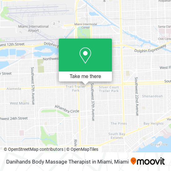 Mapa de Danihands Body Massage Therapist in Miami