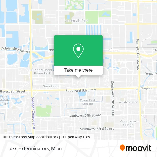 Ticks Exterminators map