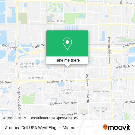 America Cell USA West Flagler map