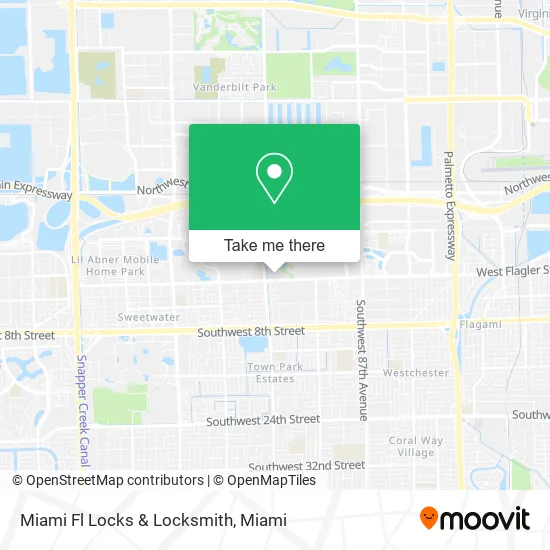 Miami Fl Locks & Locksmith map