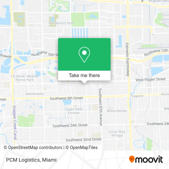 PCM Logistics map