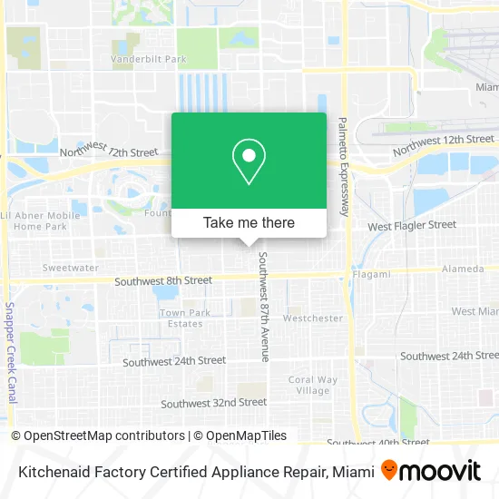 Kitchenaid Factory Certified Appliance Repair map