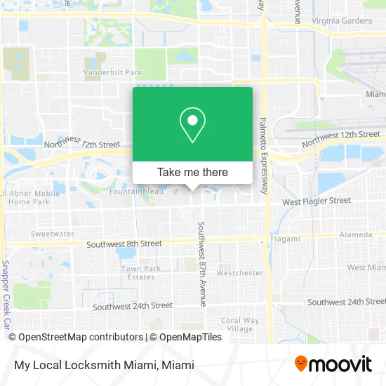 My Local Locksmith Miami map