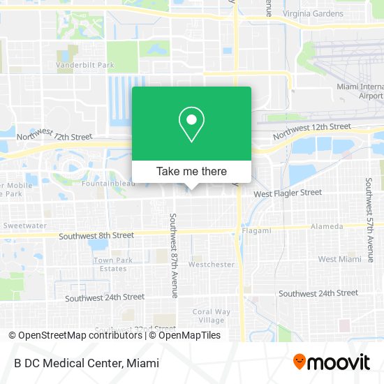 B DC Medical Center map