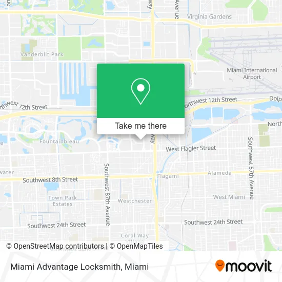 Miami Advantage Locksmith map