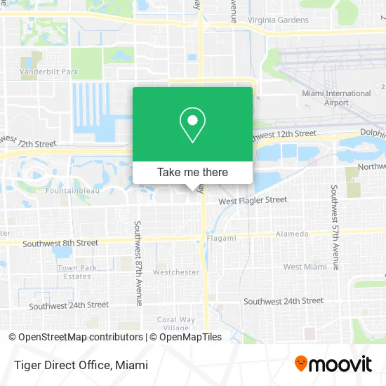 Tiger Direct Office map