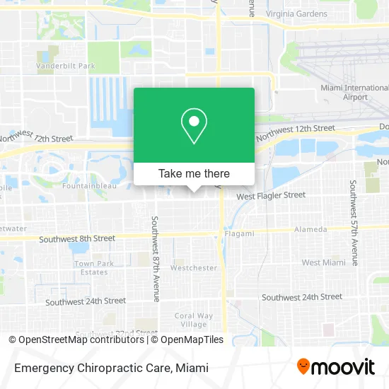 Emergency Chiropractic Care map