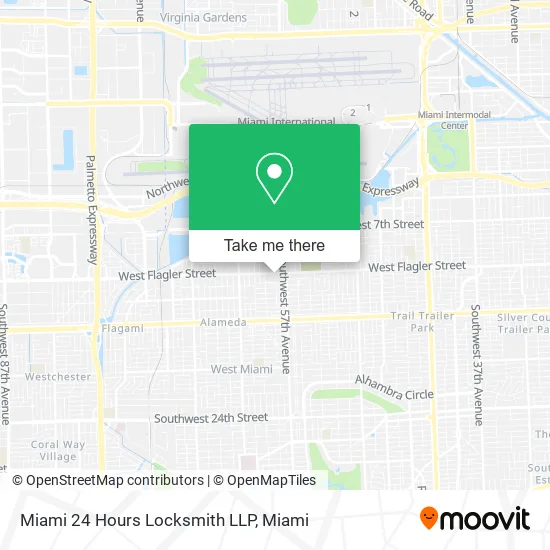 Miami 24 Hours Locksmith LLP map