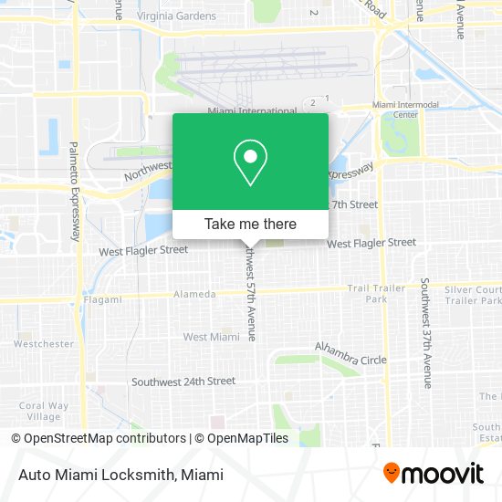 Auto Miami Locksmith map