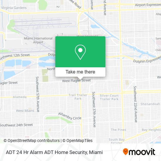 Mapa de ADT 24 Hr Alarm ADT Home Security