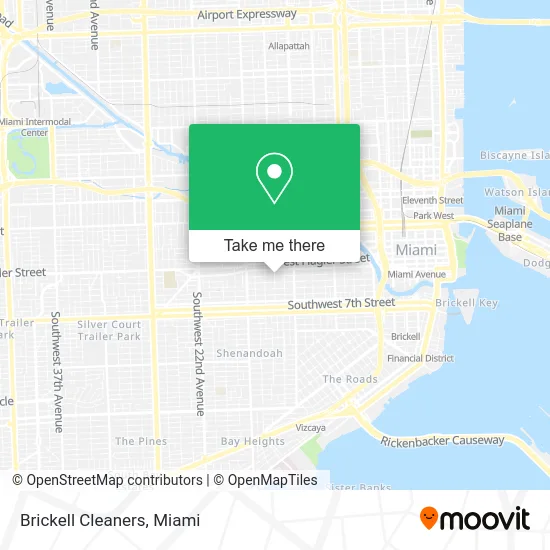 Brickell Cleaners map