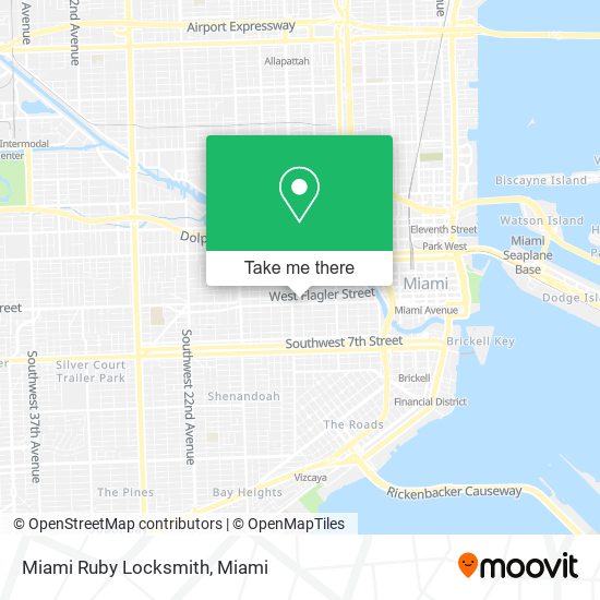 Miami Ruby Locksmith map