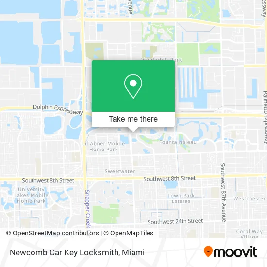 Newcomb Car Key Locksmith map