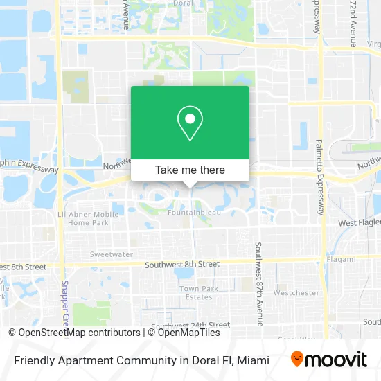 Friendly Apartment Community in Doral Fl map