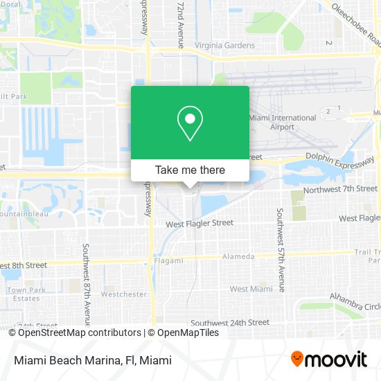 Miami Beach Marina, Fl map