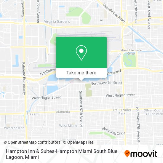 Hampton Inn & Suites-Hampton Miami South Blue Lagoon map