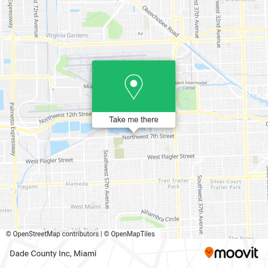 Dade County Inc map