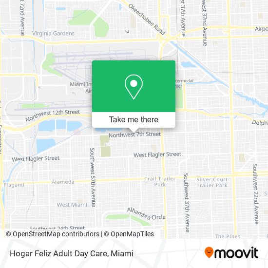 Mapa de Hogar Feliz Adult Day Care