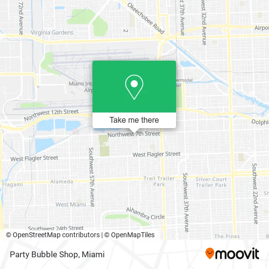 Mapa de Party Bubble Shop