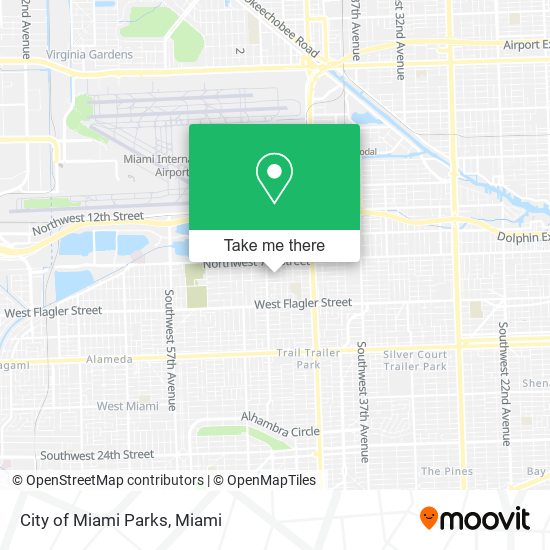 City of Miami Parks map