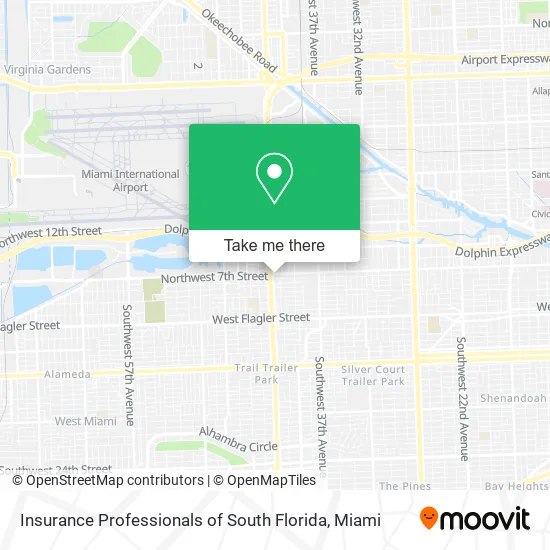 Insurance Professionals of South Florida map