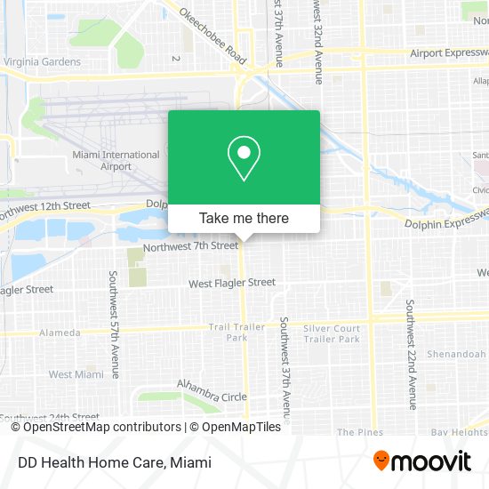 DD Health Home Care map