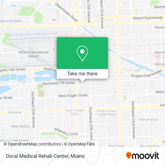 Mapa de Doral Medical Rehab Center