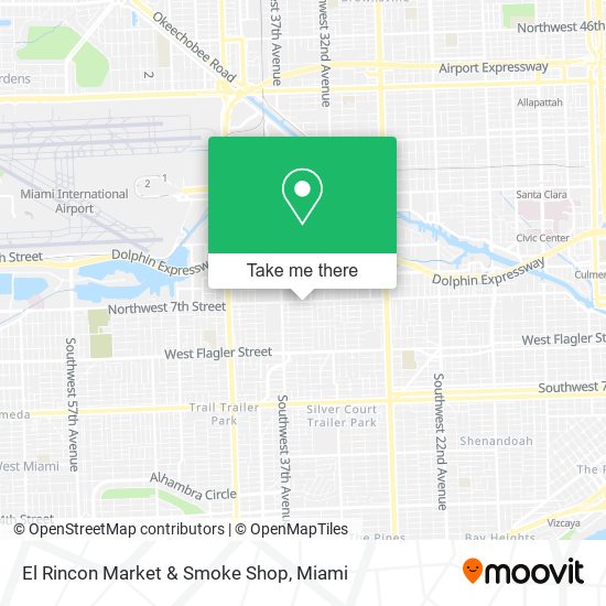 Mapa de El Rincon Market & Smoke Shop