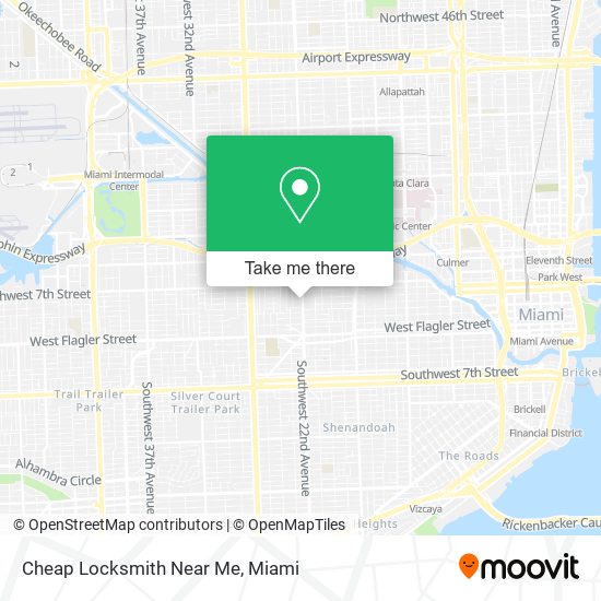 Mapa de Cheap Locksmith Near Me