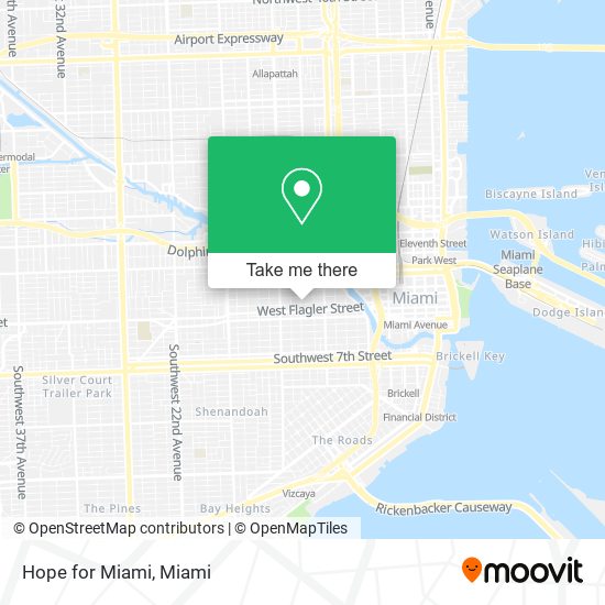 Hope for Miami map