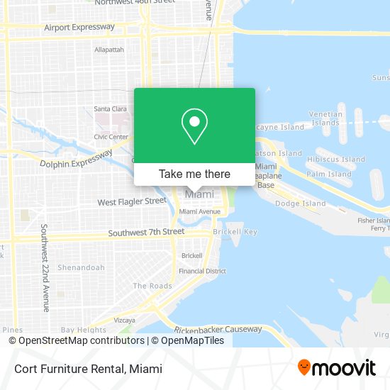 Cort Furniture Rental map
