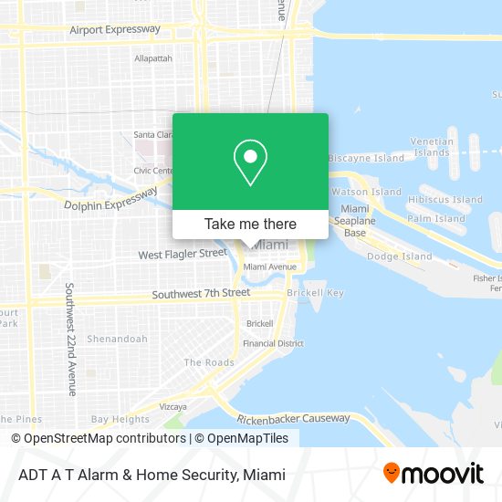 ADT A T Alarm & Home Security map