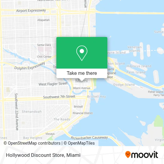 Hollywood Discount Store map