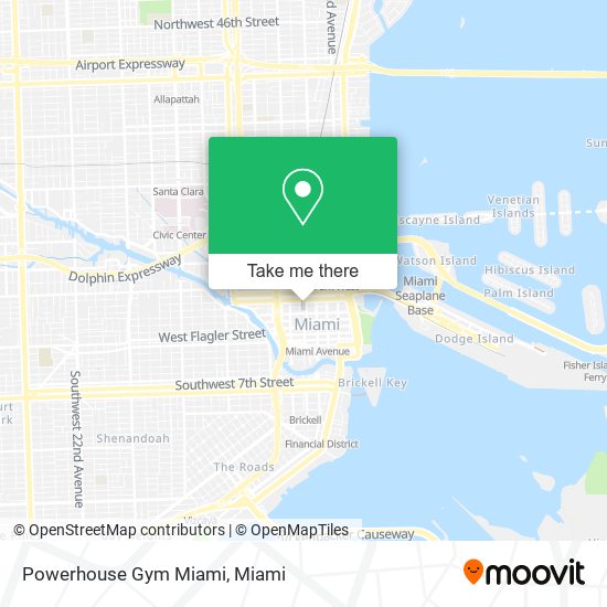 Mapa de Powerhouse Gym Miami