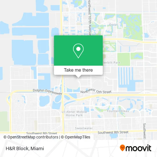 H&R Block map