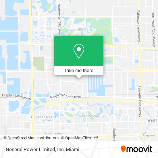 Mapa de General Power Limited, Inc