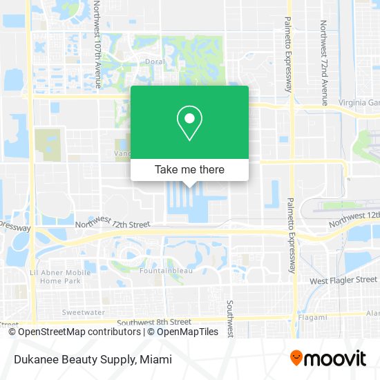 Mapa de Dukanee Beauty Supply