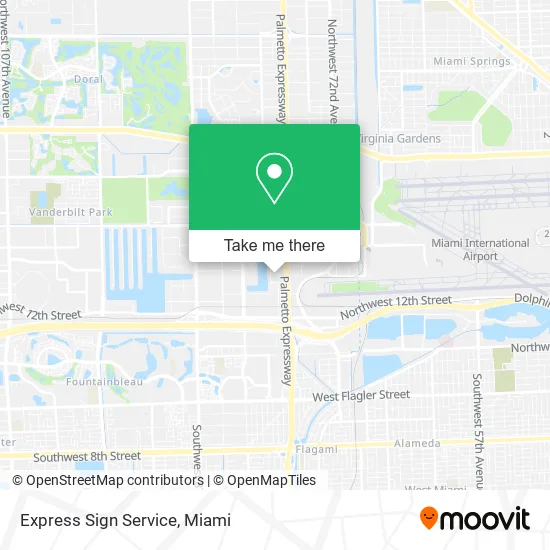 Express Sign Service map