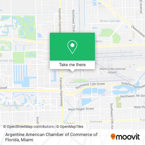 Mapa de Argentine American Chamber of Commerce of Florida