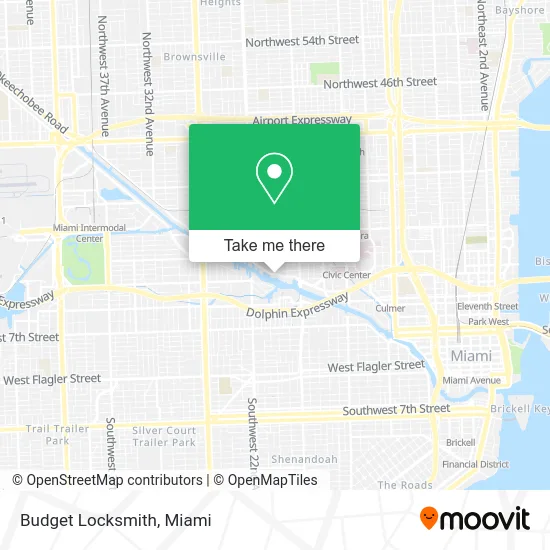 Budget Locksmith map