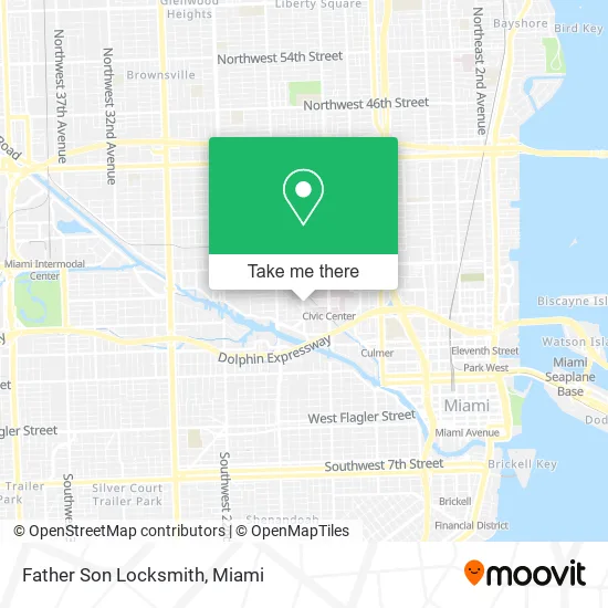 Father Son Locksmith map