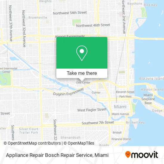Mapa de Appliance Repair Bosch Repair Service