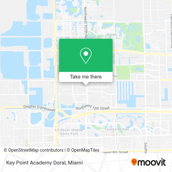 Key Point Academy Doral map