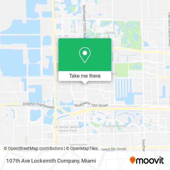 107th Ave Locksmith Company map