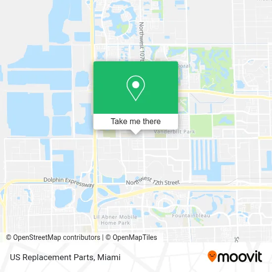 US Replacement Parts map