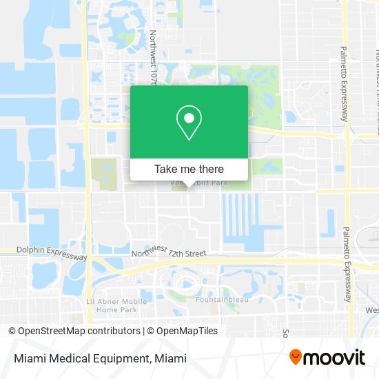 Mapa de Miami Medical Equipment