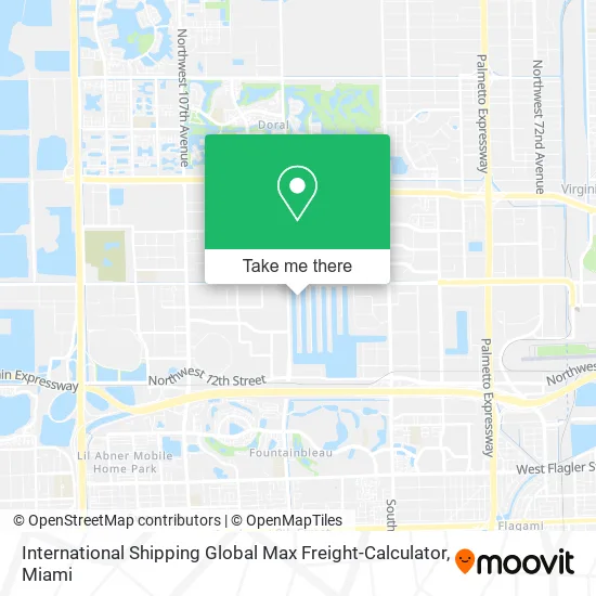 International Shipping Global Max Freight-Calculator map