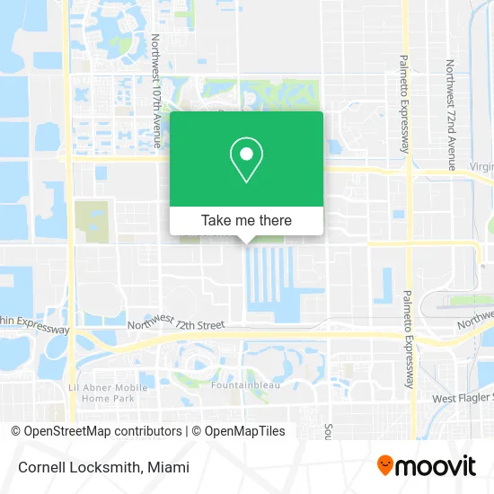 Cornell Locksmith map