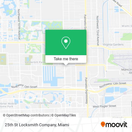 25th St Locksmith Company map