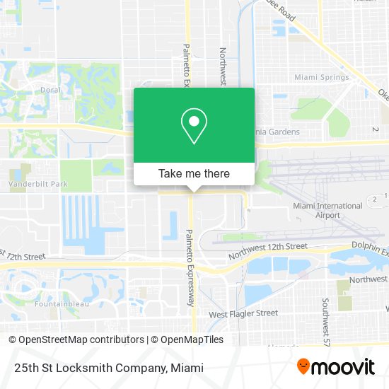 25th St Locksmith Company map
